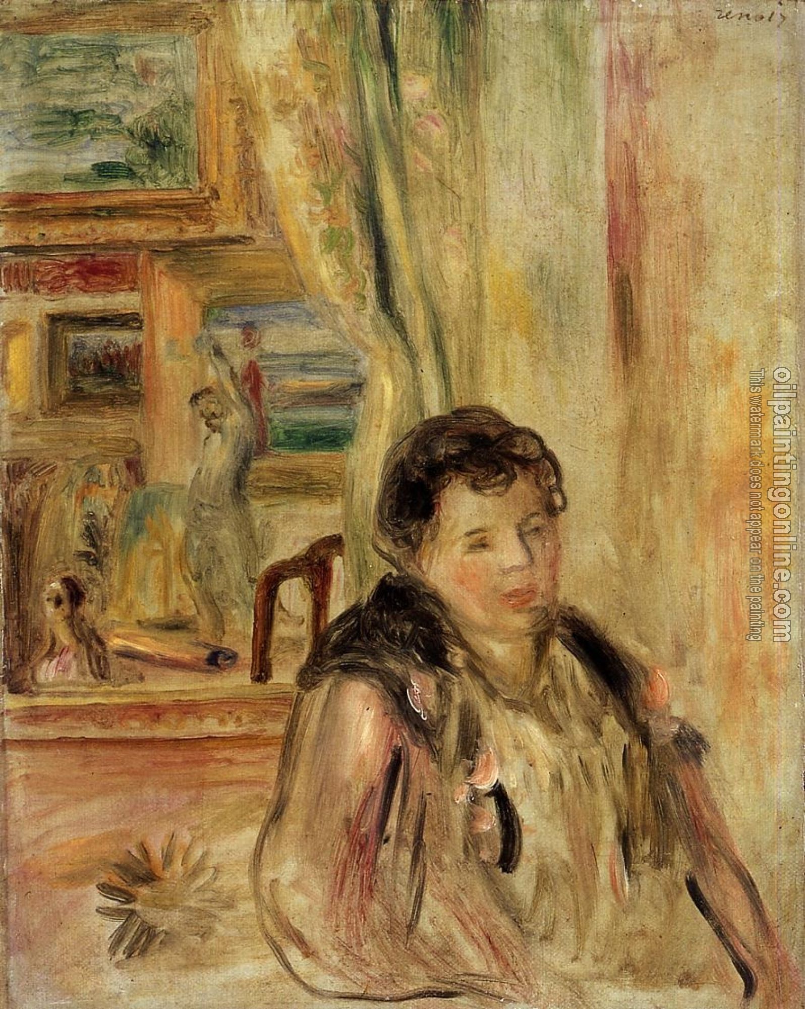 Renoir, Pierre Auguste - Woman in an Interior